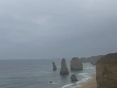 Twelve Apostles amidst the piercing wind
